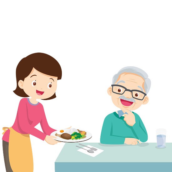 صورة تغذیه و هیدراتاسیون در کهنسالی